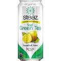 Steaz Steaz Organic Iced Tea Unsweetened Lemon 16 oz., PK12 093001